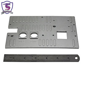Metal cover plate for electronic device