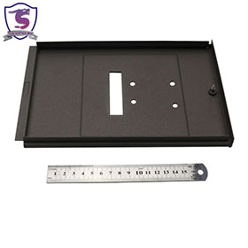 Metal cover for electrical enclosure box